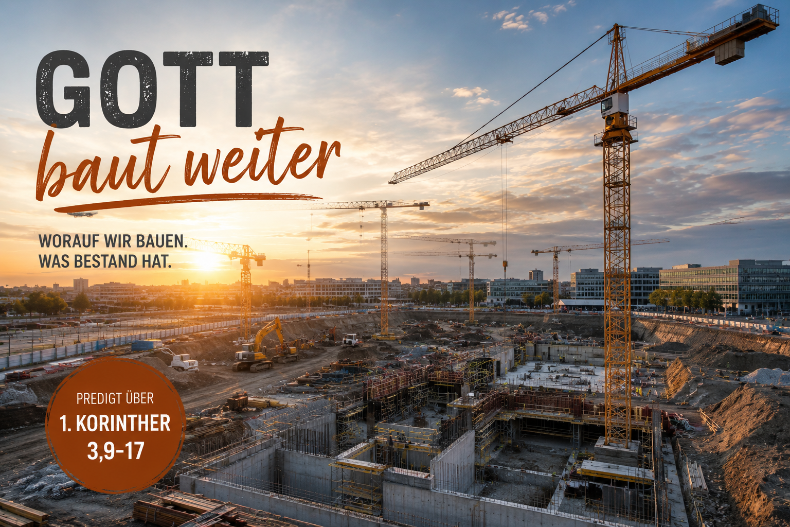 "Gott baut weiter" Predigt zu 1. Korinther 3,9-17